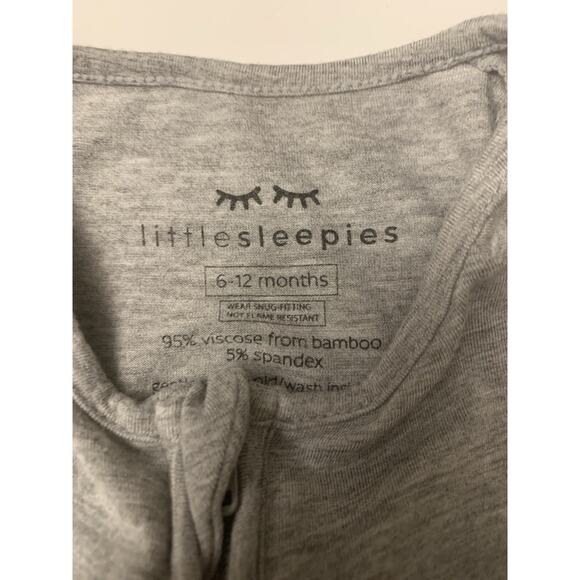 Litlle Sleepies Bamboo Pajama Sleepers Lot of 3 6–12 Months Unisex - Picture 3 of 10